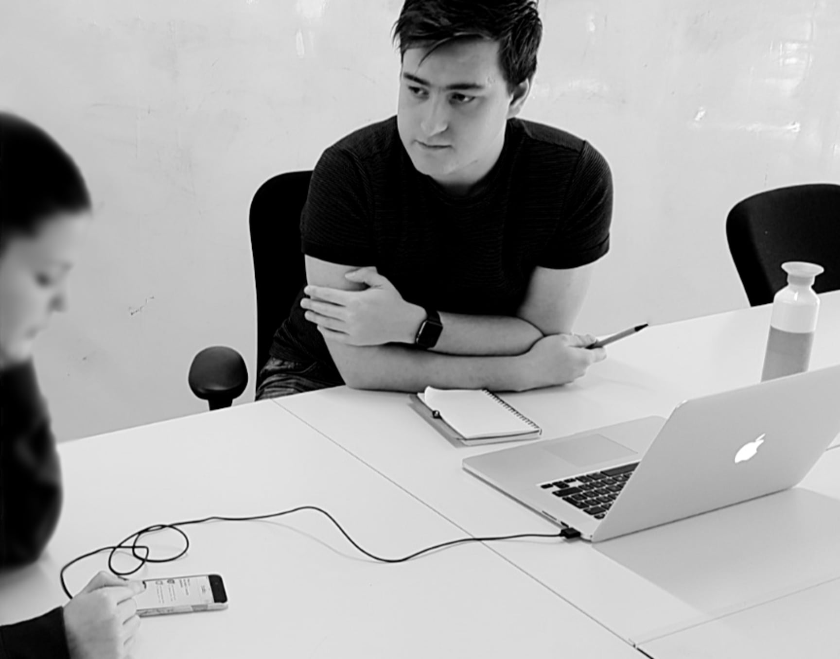 Marrick conducting a user test